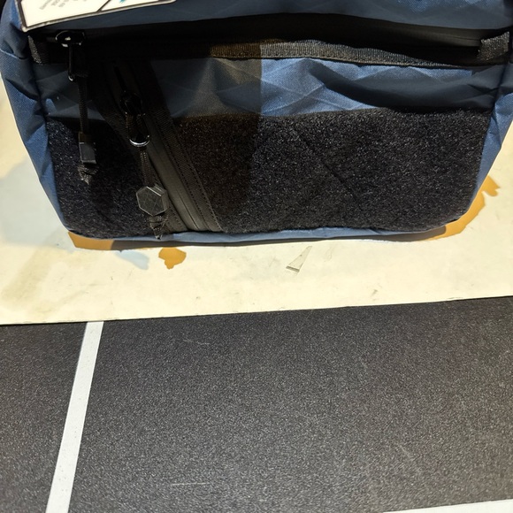 Stylish Blue and Black Men's Belt Bag - Picture 1 of 5